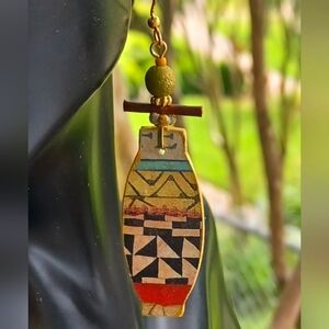 FUN LITTLE ARTISAN PAPER VASE EARRINGS